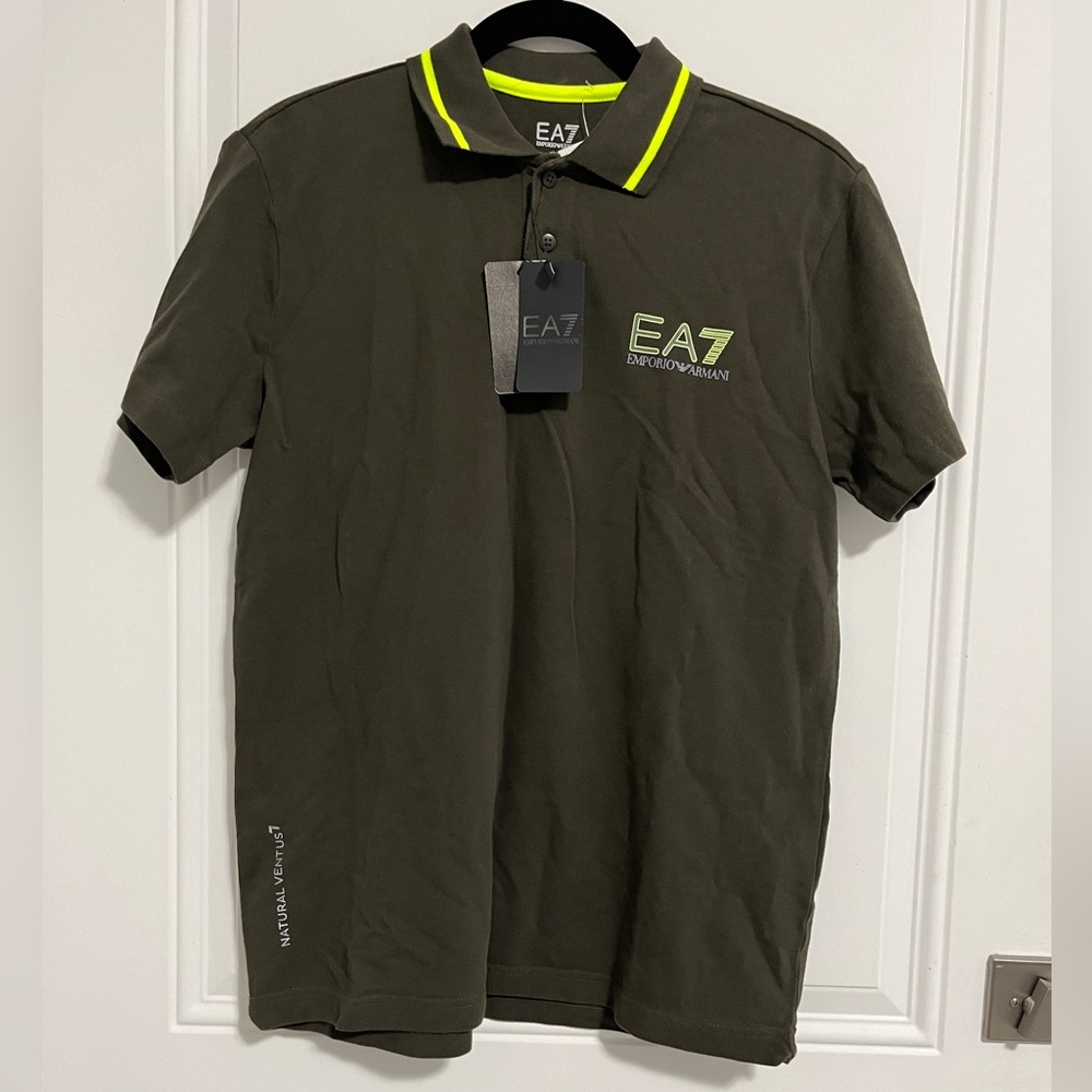 NWT - Emporio Armani Men’s EA7 Logo Polo Shirt - Size M
